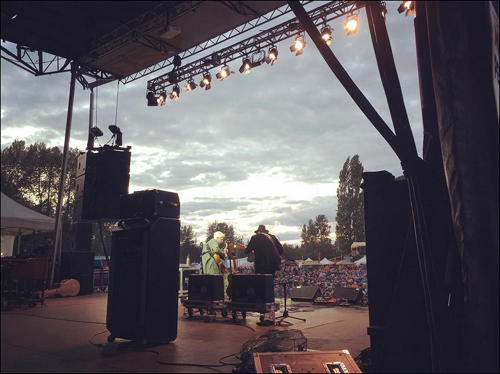 Bruce Cockburn & Colin Linden - Vancouver Island MusicFest - photo Helen Austin - Instagram