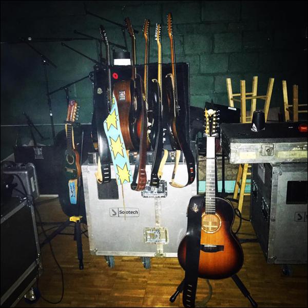 Bruce Cockburn's guitars - November 22, 2017 -  photo - Jonathan Rundman