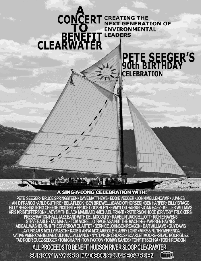 Poster for Pete Seeger Party