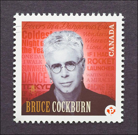 Canadian Postal Service Bruce Cockburn 2011 stamp