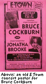 An old Bruce Concert poster