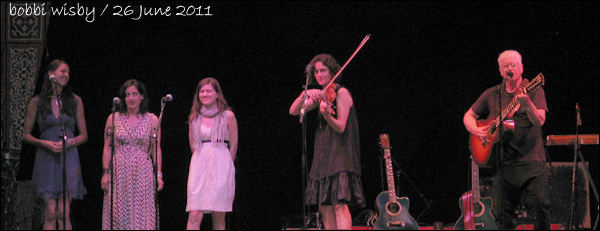 Bruce Cockburn - Jenny Scheinman - Wailin Jennys at Kate Wolf Festival 2011- Photo by bobbi wisby