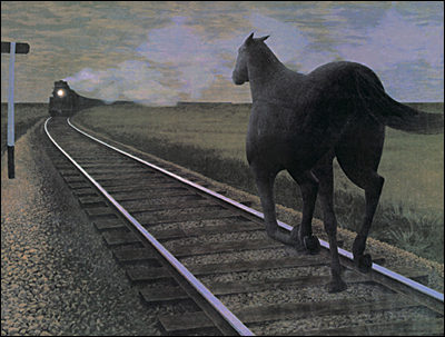 Alex Colville's Horse and Train