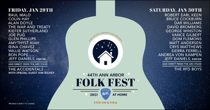 Ann Arbor Folk Fest - The Ark - January 2021