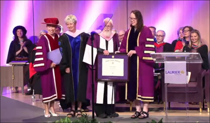 Bruce Cockburn receives honorary Doctor of Music - WLU