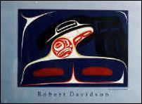 A poster of Robert Davidson's - Raven Bringing Light to the World 